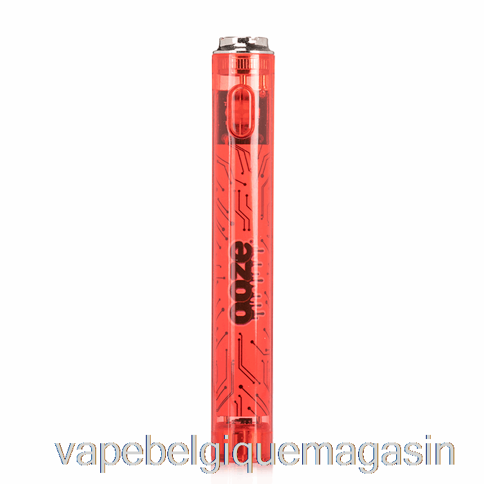 Vape Belgique Ooze Slim 400mah Clear 510 Batterie Vape Rouge Rubis